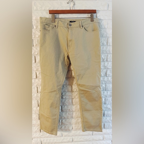Alfani Mens Khaki Skinny Pants - Picture 2 of 5